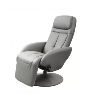 Fotoliu recliner tapitat Optima gri - H 84-101 cm imagine