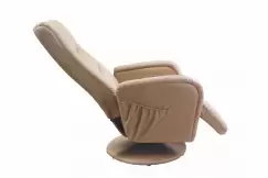 Fotoliu recliner tapitat Pulsar bej - H 85-106 cm imagine