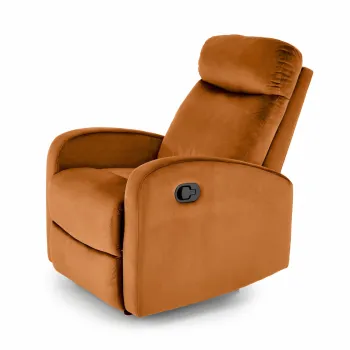 Fotoliu recliner Wonder velvet cinnamon H98 cm imagine