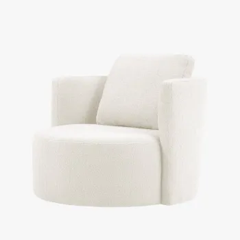 Fotoliu rotativ Bliss boucle L92 cm imagine