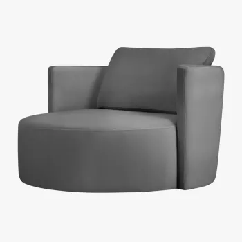 Fotoliu rotativ Bliss catifea L112 cm imagine