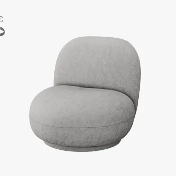 Fotoliu rotativ Chuck chenille L77 cm imagine