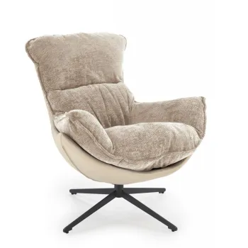 Fotoliu rotativ Lobster stofa bej H92 cm imagine