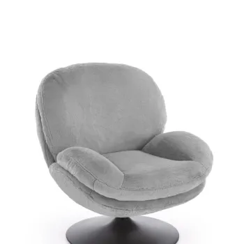Fotoliu rotativ Shell gri H86 cm imagine