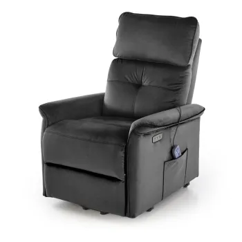 Fotoliu Semir 2 velvet negru imagine