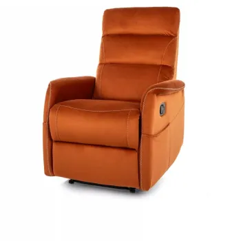 Fotoliu Solon M cu functie de masaj velvet cinnamon Blu4215 imagine