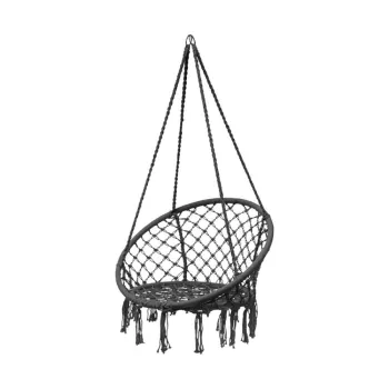 Fotoliu suspendat Brasil Hoop negru imagine