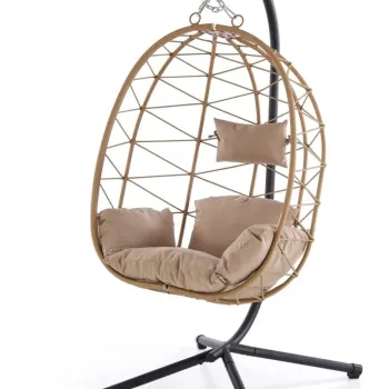 Fotoliu suspendat Snake natur/bej H191 cm imagine