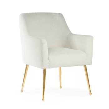 Fotoliu tapitat Amadeus gold - H90 cm imagine