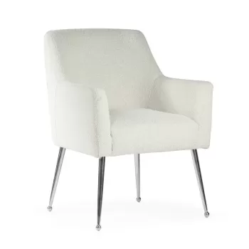 Fotoliu tapitat Amadeus silver - H90 cm imagine