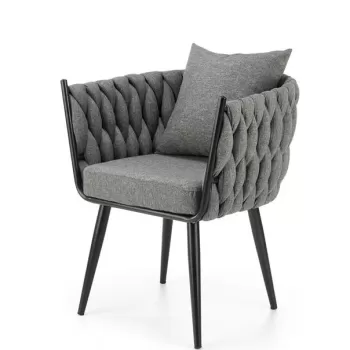 Fotoliu tapitat Avatar gri - H77 cm imagine