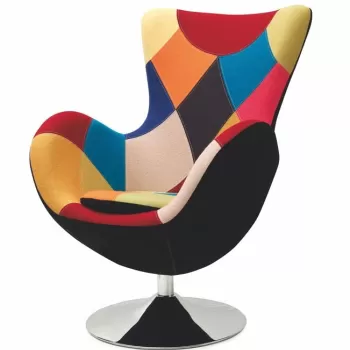 Fotoliu tapitat Butterfly multicolor - H 95 cm imagine