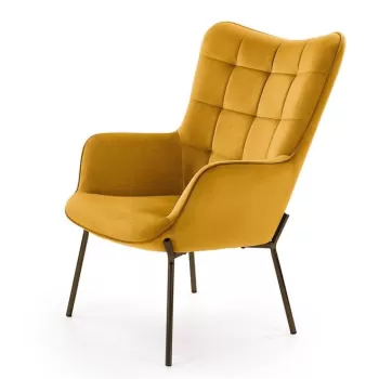 Fotoliu tapitat Castel Mustariu - l79 x A71 x h97 cm imagine