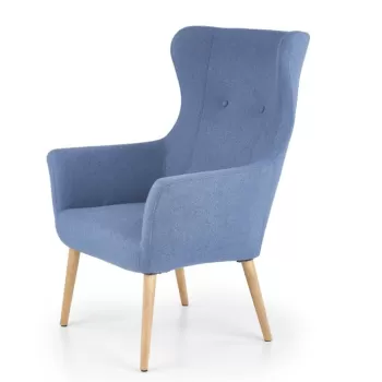 Fotoliu tapitat Cotto albastru - H 99 cm imagine