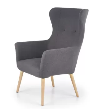 Fotoliu tapitat Cotto gri inchis - H 99 cm imagine