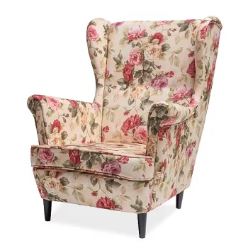 Fotoliu tapitat Lord Coral WM82/wenge imagine