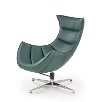 Fotoliu tapitat Luxor verde - H 96 cm imagine