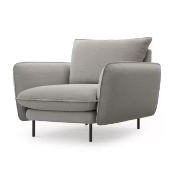 Fotoliu tapitat Vienna picioare negre - L95 x l92 x h95 cm imagine