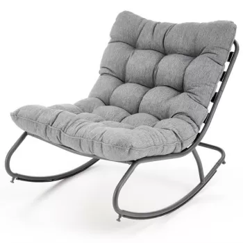 Fotoliu tip balansoar Gatto gri - H70 cm imagine