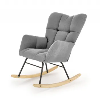 Fotoliu tip balansoar Vasco gri H94 cm imagine