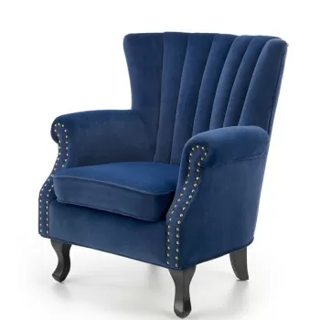 Fotoliu Titan velvet bleumarin - H87 cm imagine
