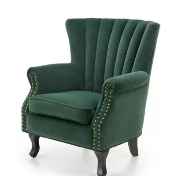 Fotoliu Titan velvet verde - H87 cm imagine
