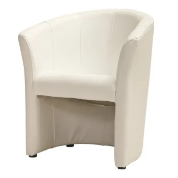 Fotoliu TM-1 piele ecologica crem/wenge EK0 imagine