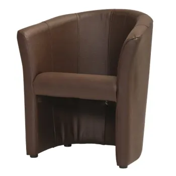 Fotoliu TM-1 piele ecologica maro inchis/wenge EK18 imagine