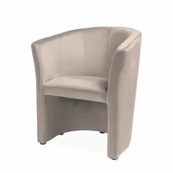 Fotoliu TM-1 velvet bej inchis Blu40/wenge imagine