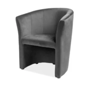 Fotoliu TM 1 velvet gri Blu14/wenge imagine