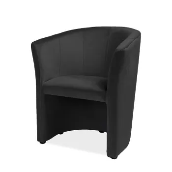 Fotoliu TM-1 velvet negru Blu19/wenge imagine