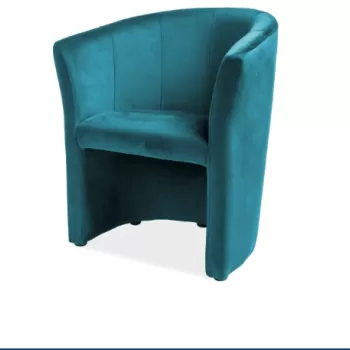 Fotoliu TM 1 velvet turcoaz Blu85/wenge imagine