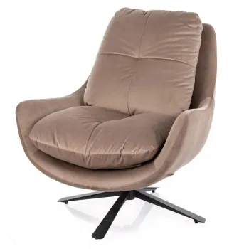 Fotoliu Vivien velvet bej Blu40 H90 cm imagine