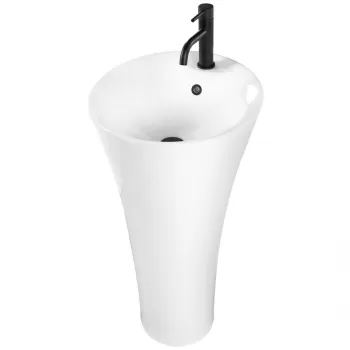 Lavoar Agnes freestanding ceramica sanitara - H87 cm imagine