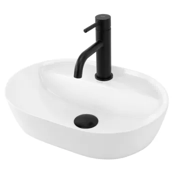 Lavoar Aura alb L42 cm imagine