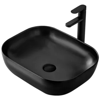 Lavoar Belinda ceramica sanitara negru mat - 46 cm imagine