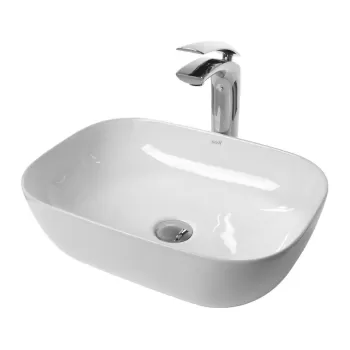 Lavoar Belinda Slim Alb ceramica sanitara - 46,5 cm imagine