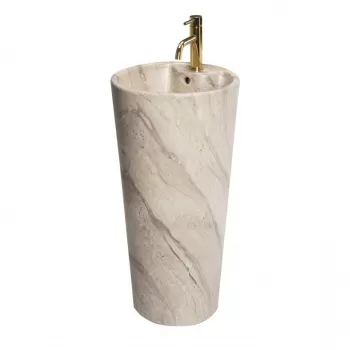 Lavoar Blanka freestanding ceramica piatra - H84 cm imagine