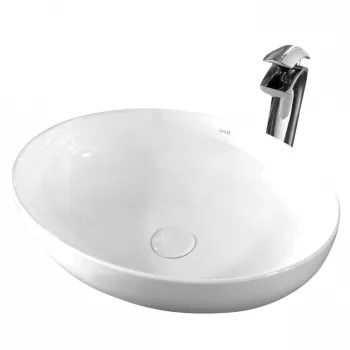 Lavoar Carola alb ceramica sanitara - 51,5 cm imagine
