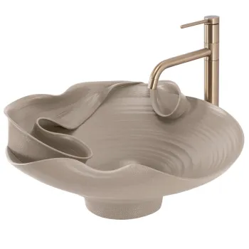 Lavoar ceramic pentru blat REA HM-12 Handmade ART imagine