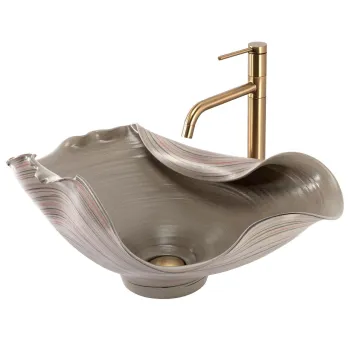 Lavoar ceramic pentru blat REA HM-17 Handmade ART imagine
