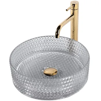 Lavoar Cristal gri deschis L35,5 cm imagine