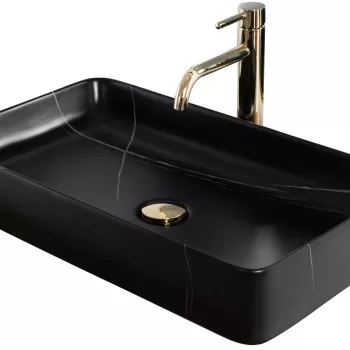 Lavoar Denis Stone negru mat L61,5 cm imagine