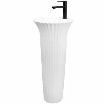 Lavoar freestandind ceramic Hope alb H84 cm imagine