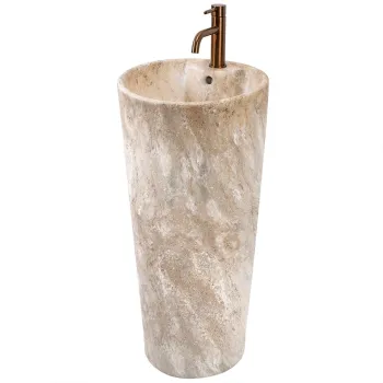 Lavoar freestanding de sine statator Ceramic Rea Blanka Savana Matt imagine