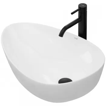 Lavoar Greta Alb ceramica sanitara - 65,5 cm imagine