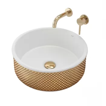 Lavoar Helen Gold ceramica sanitara - 42 cm imagine