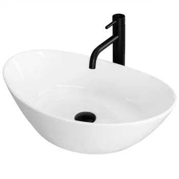 Lavoar Kate alb L55,5 cm imagine