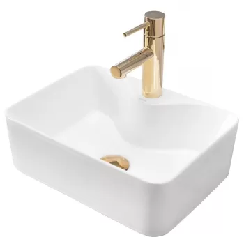 Lavoar Kelly Mini alb ceramica sanitara - 41 cm imagine