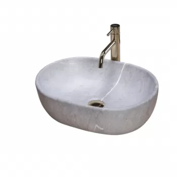 Lavoar Lara Gri ceramica sanitara - 48,5 cm imagine